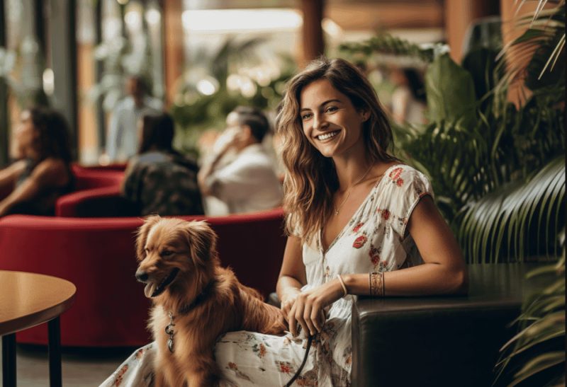 Comfortable pet-friendly hotel room accommodation welcoming pets